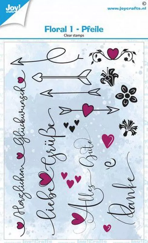 Floral 1 - Pfeile clear stamps joycrafts