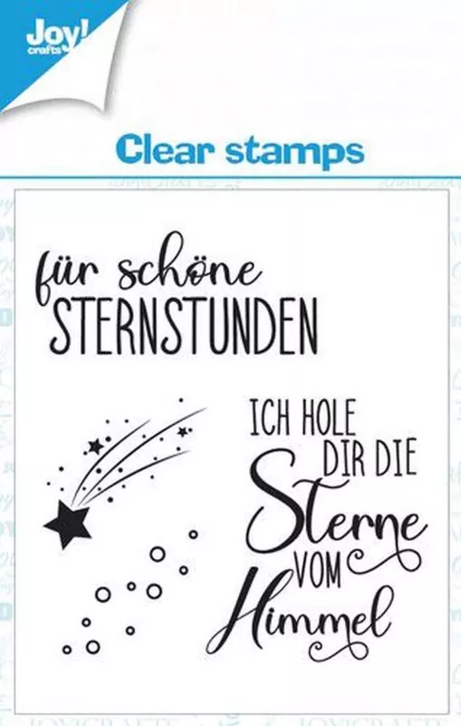 Sterne Text DE 1 clear stamps joycrafts