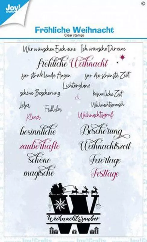 Fröhliche Weihnacht DE clear stamps joycrafts