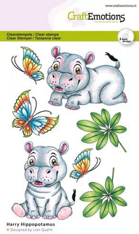 Hippopotamus Clear Stamps CraftEmotions