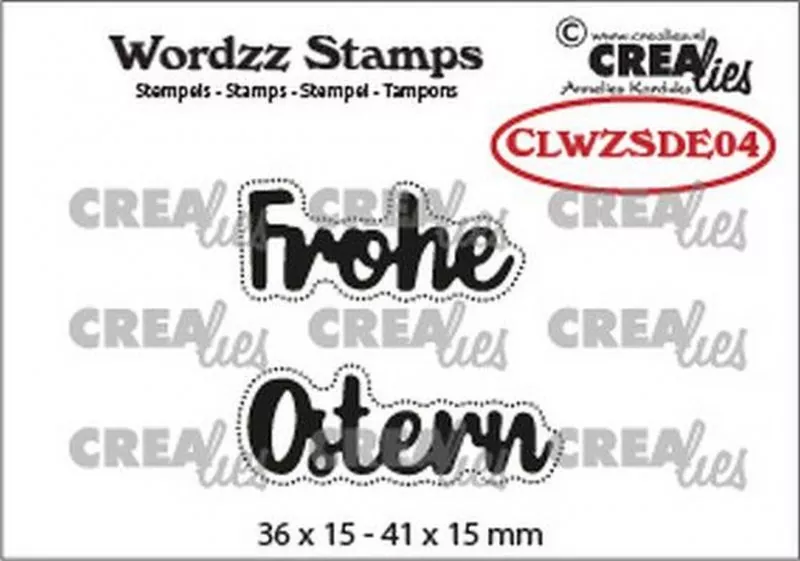 crealies clearstamp Frohe Ostern