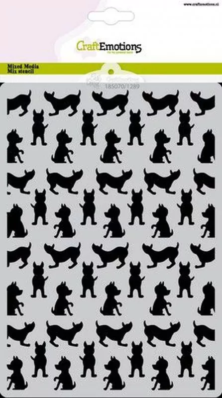 Odey & Friends - Dogs A5 Stencil Craftemotions
