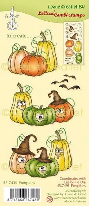Leane Creatief kombi stempel Pumpkins clear stamps