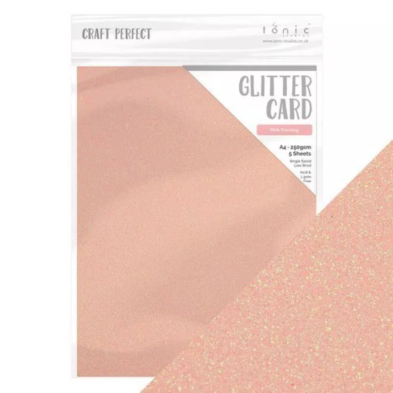 Pink Frosting Glitter Card Tonic Studios