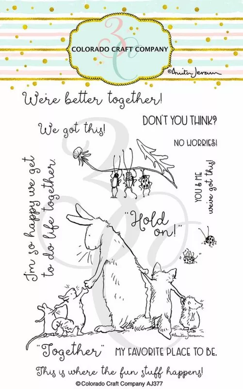 Better Together Clear Stamps Colorado Craft Company by Anita Jeram