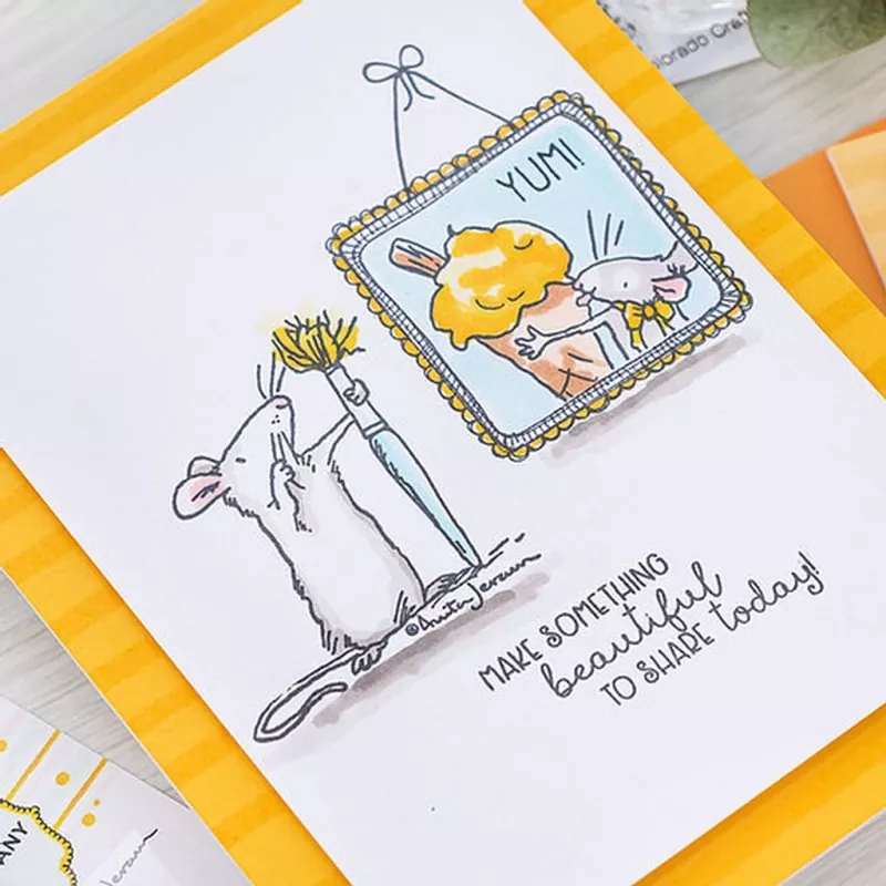 Ice Cream Day Clear Stamps Colorado Craft Company by Anita Jeram
