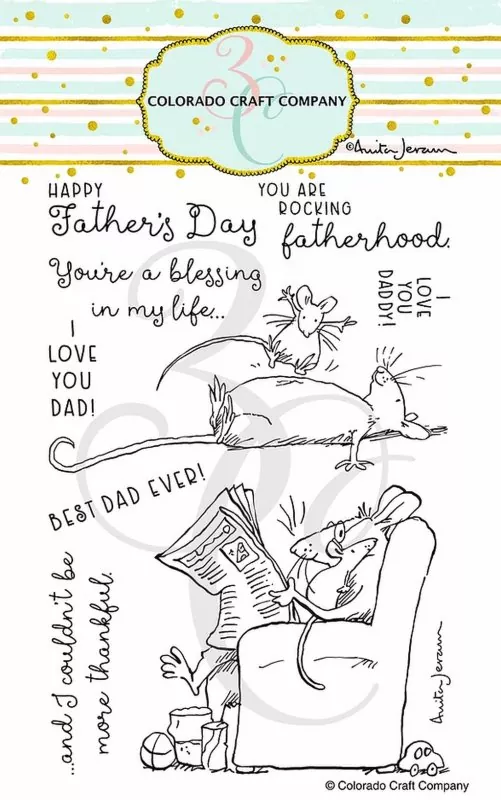 For Dad Clear Stamps Colorado Craft Company by Anita Jeram