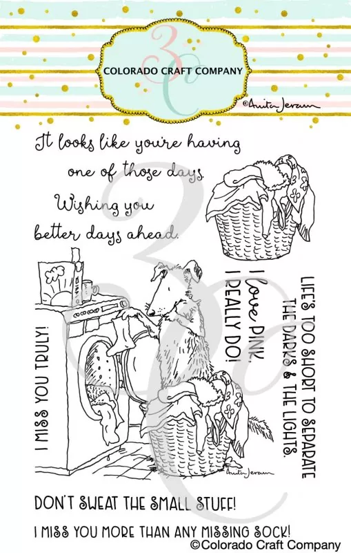 Laundry Day Clear Stamps Colorado Craft Company by Anita Jeram