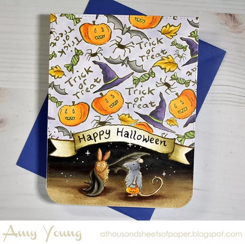 Halloween Background Clear Stamps Colorado Craft Company by Anita Jeram 2