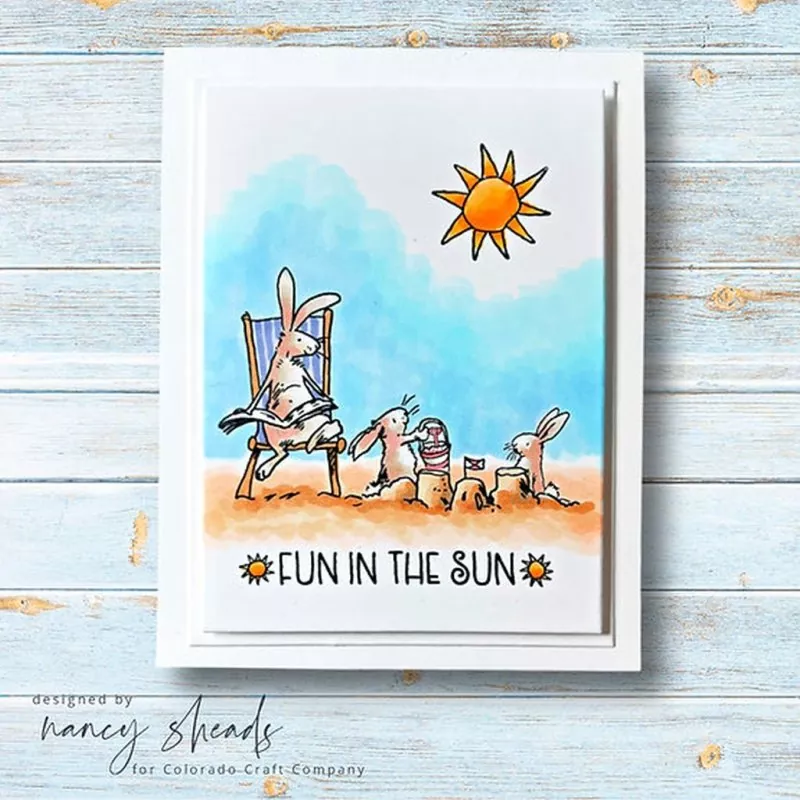 Fun in the Sun Clear Stamps Colorado Craft Company by Anita Jeram 2