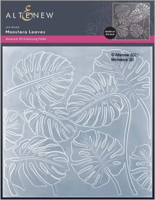 Monstera Leaves 3D Embossing Folder by Altenew