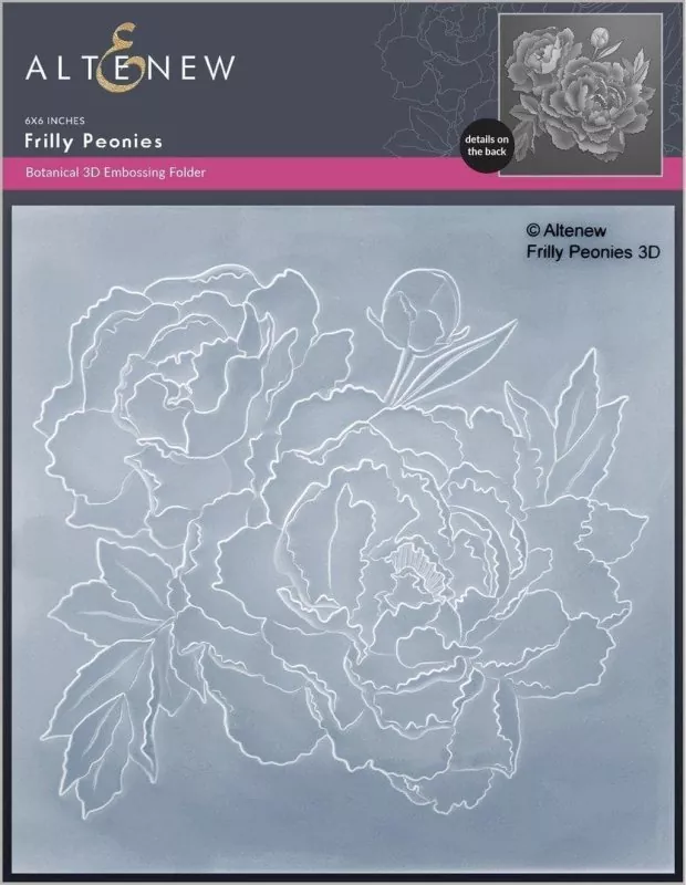 Frilly Peonies 3D Embossing Folder by Altenew