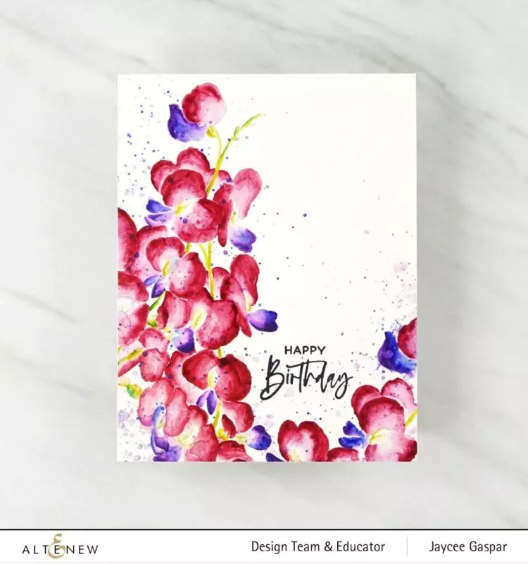 Paint A Flower - Sweet Pea Clear Stamps Altenew