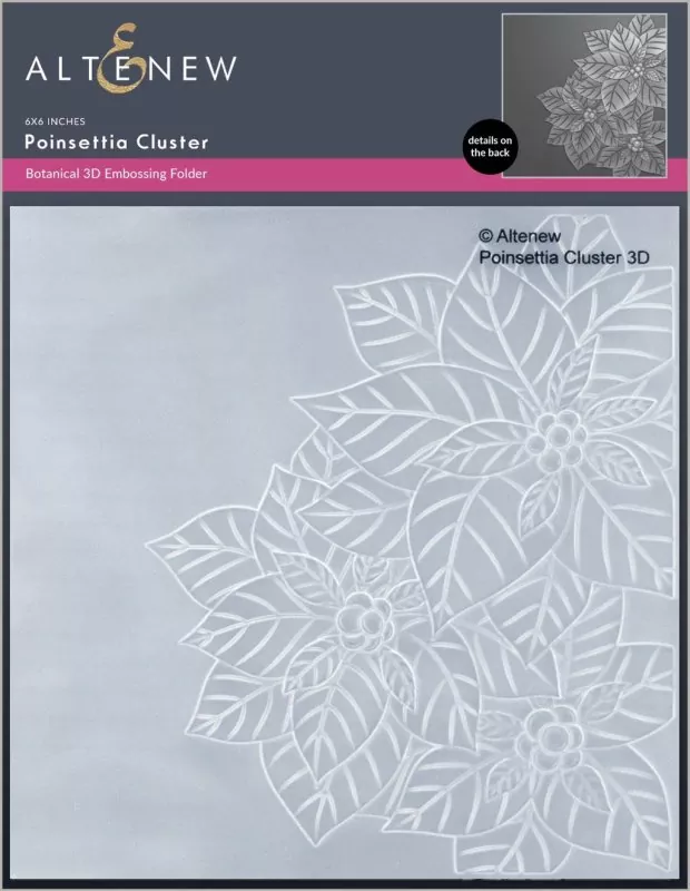 Poinsettia Cluster 3D Embossing Folder by Altenew