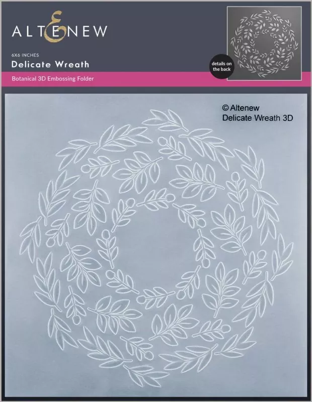 Delicate Wreath 3D Embossing Folder by Altenew
