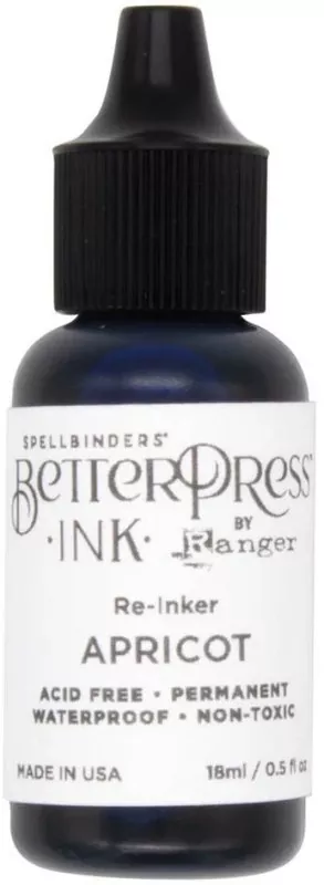 ranger BetterPress Ink pad re-inker Apricot Spellbinders