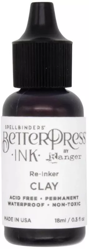 ranger BetterPress Ink pad re-inker Clay Spellbinders