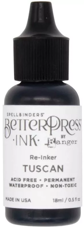 ranger BetterPress Ink pad re-inker Tuscan Spellbinders