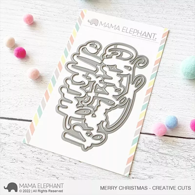 Merry Christmas Wishes Stanzen Creative Cuts Mama Elephant