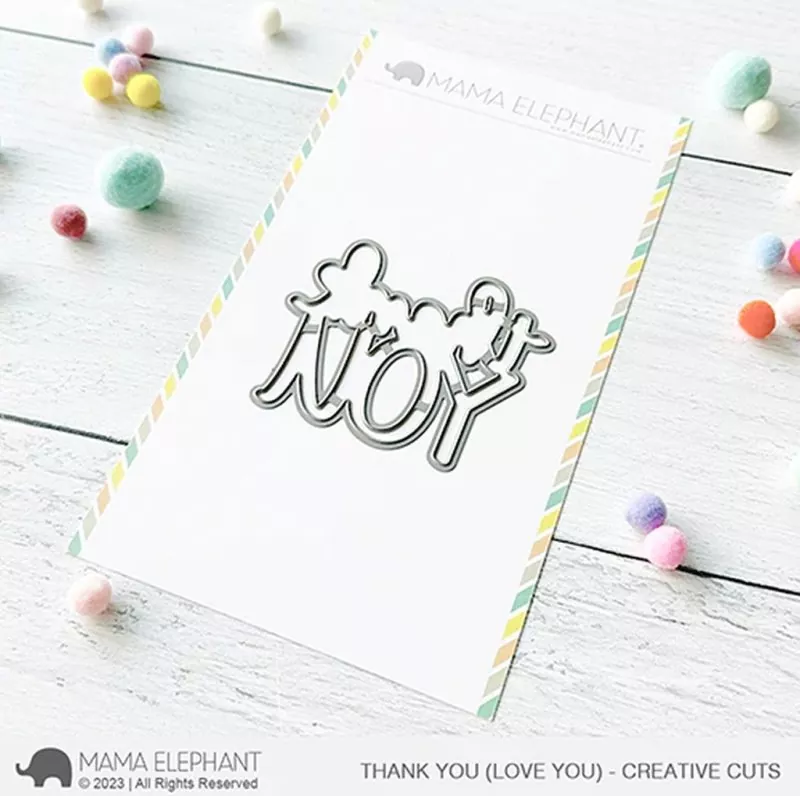Thank You (Love You) Stanzen Creative Cuts Mama Elephant