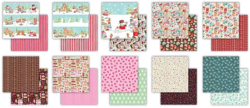Craft Consortium Candy Christmas 12"x12" inch paper pad 1