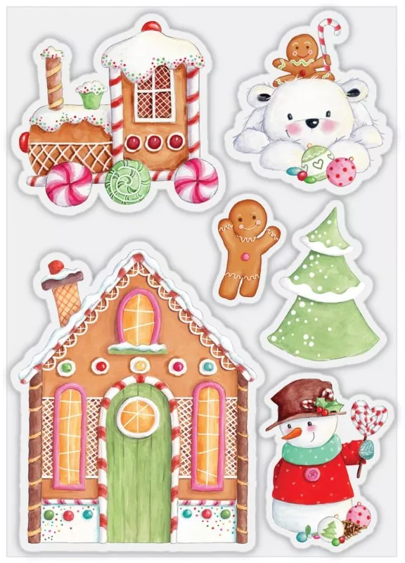 Craft Consortium Candy Christmas - Candy clear stamp stempel 1