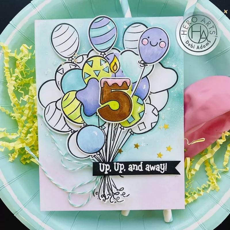 Number Candles clear stamps hero arts 1