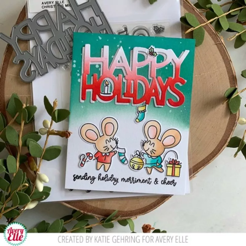 ST2019 Christmas Mice Clear Stamps Avery Elle 2
