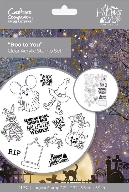 All Hallows Eve - Boo to You stempel set crafters companion