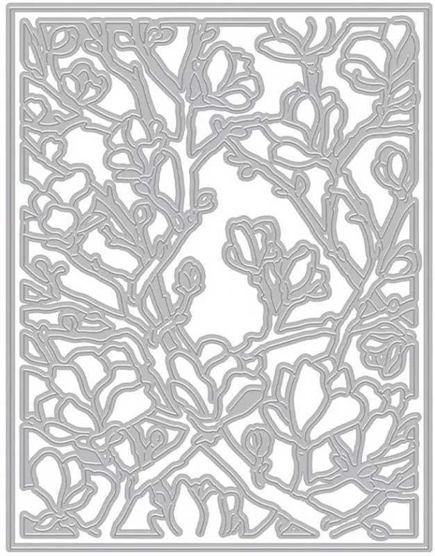 Magnolia Branches Cover Plate fancy die hero arts