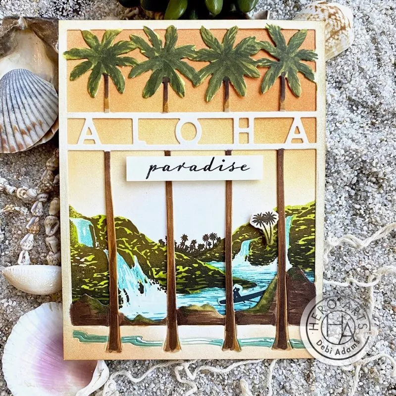 Aloha Cover Plate fancy die hero arts