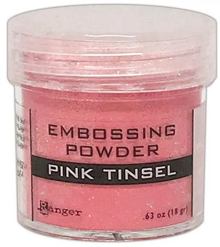 Pink Tinsel Embossing Powder Embossing Pulver Ranger