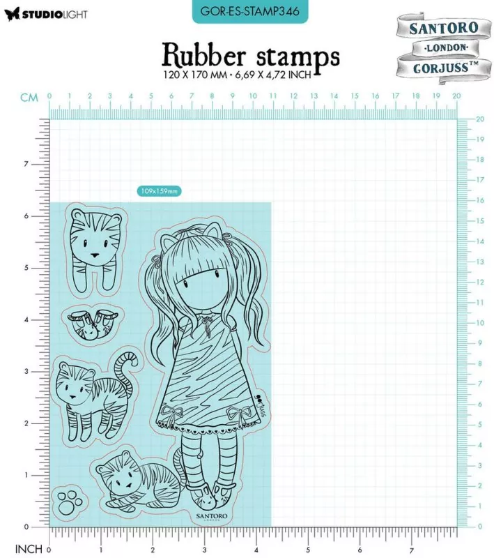 gorjuss rubber stamps Wild Ruby 2