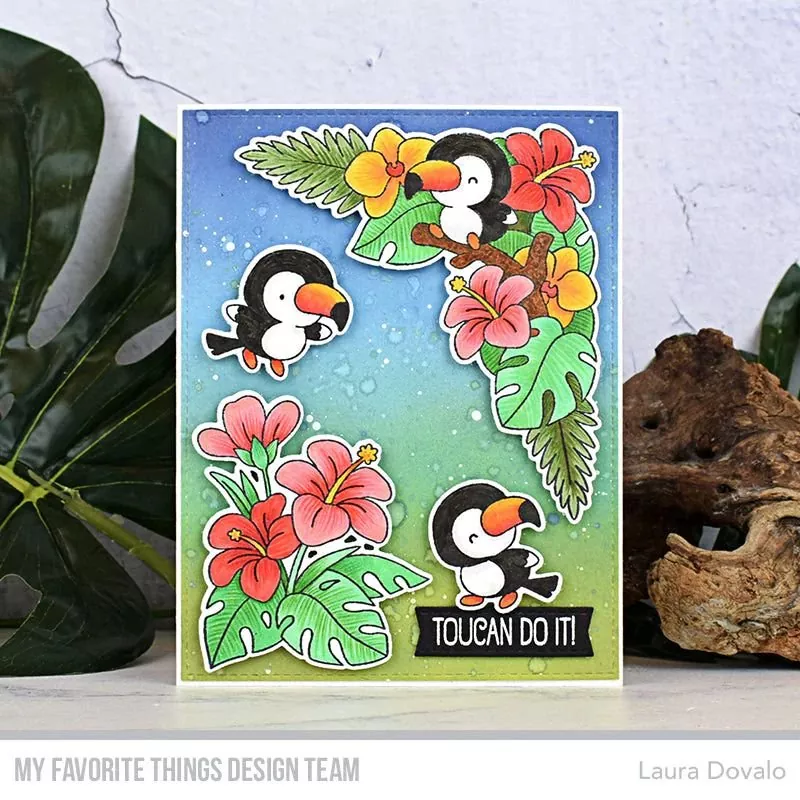 my favorite things Stamp & Die Duo Tropical Toucans 3