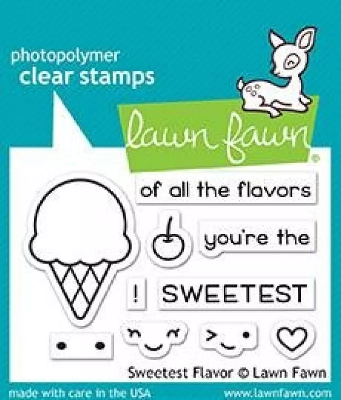 LF1698 lawn fawn clear stamps sweetest flavor