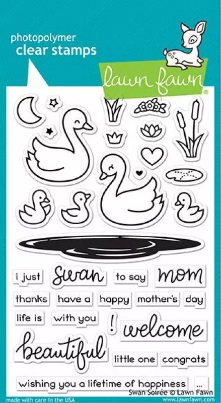 LF2219 SwanSoiree Clear Stamps Lawn Fawn