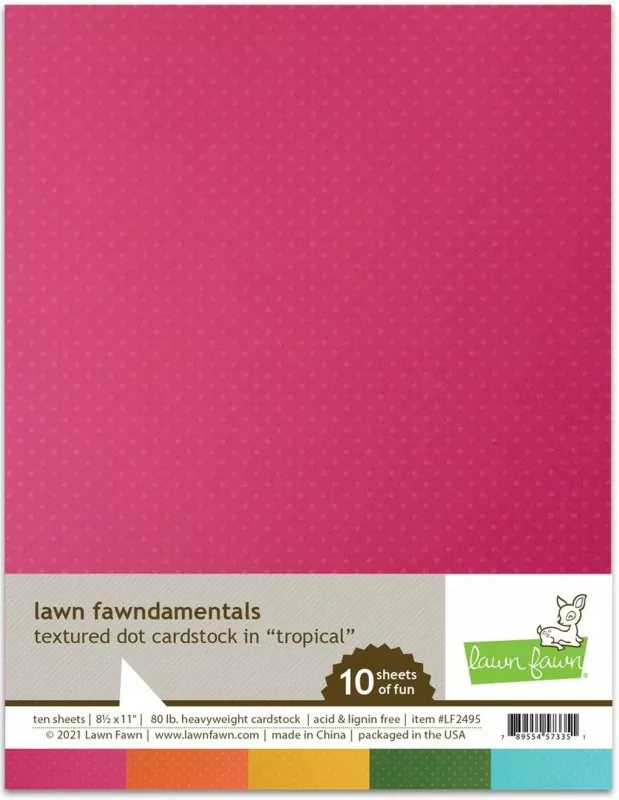 Tropical Textured Dot Cardstock Lawn Fawn