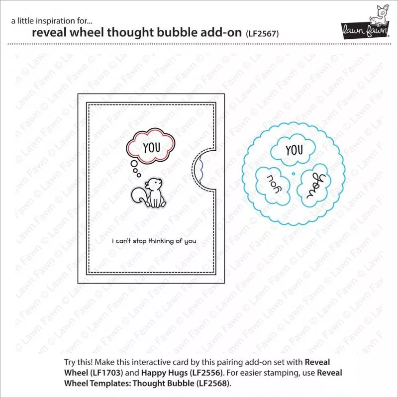 Reveal Wheel Thought Bubble Add-On Stanzen Lawn Fawn