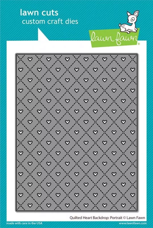 Quilted Heart Backdrop: Portrait Stanzen Lawn Fawn