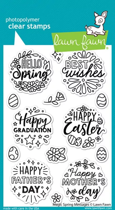 Magic Spring Messages Stempel Lawn Fawn