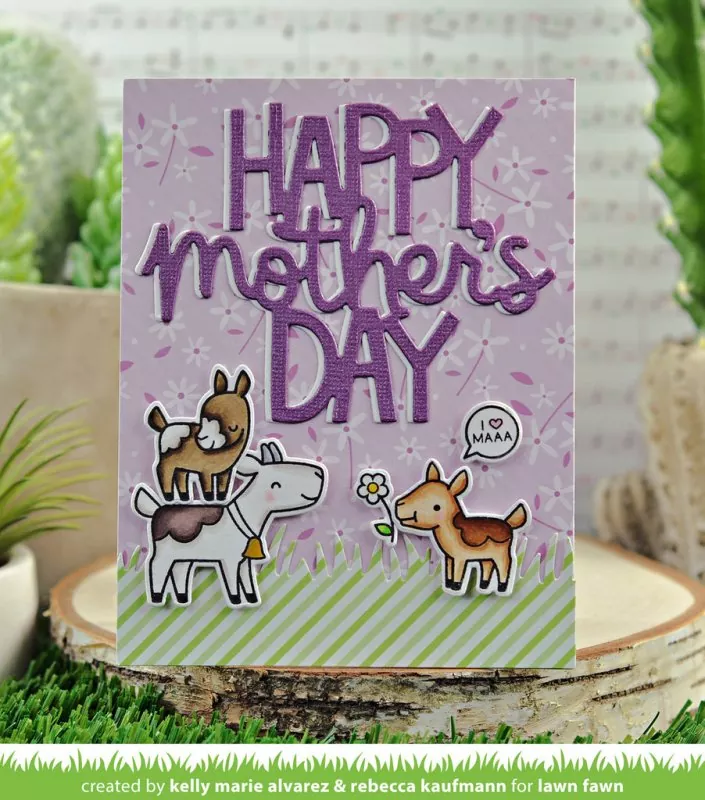 Giant Happy Mother's Day Stanzen Lawn Fawn 2