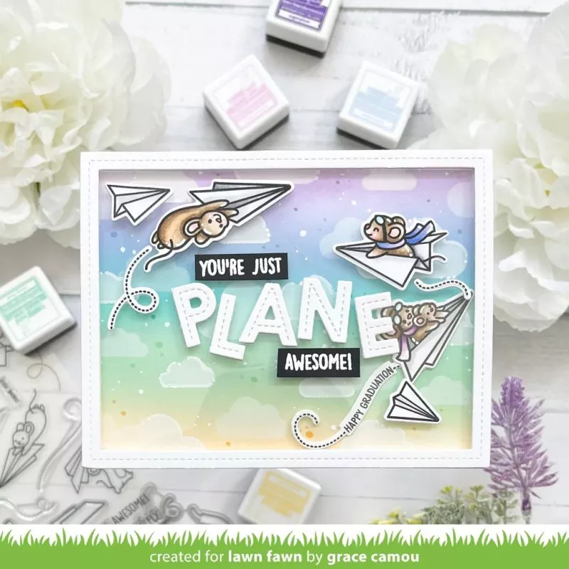 Just Plane Awesome Stempel Lawn Fawn 1