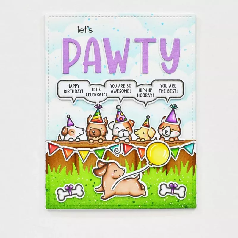 All The Party Hats Clear Stamps Lawn Fawn 4