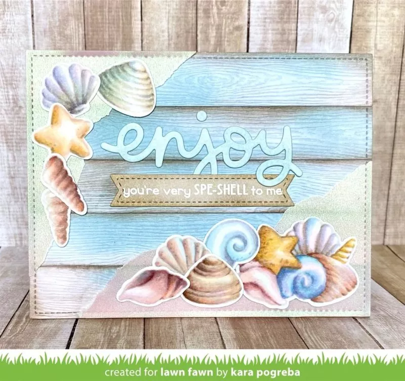 How You Bean? Seashell Add-On Stempel Lawn Fawn 1