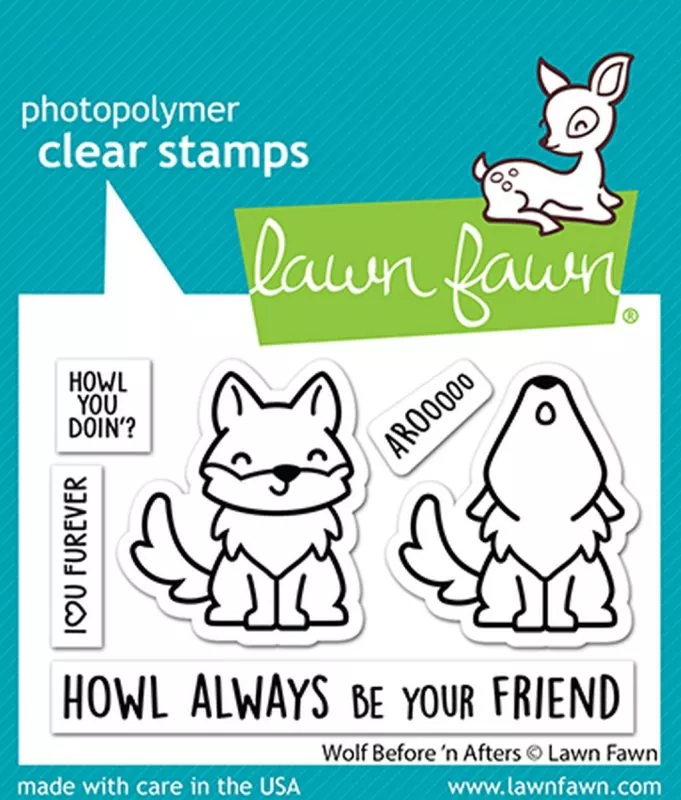 Wolf Before 'n Afters Stempel Lawn Fawn