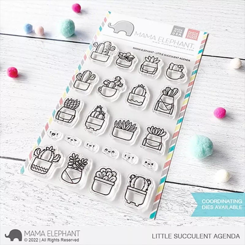 Little Succulent Agenda Clear Stamps Stempel Mama Elephant