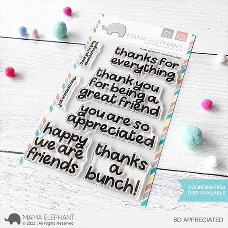 So Appreciated Clear Stamps Stempel Mama Elephant