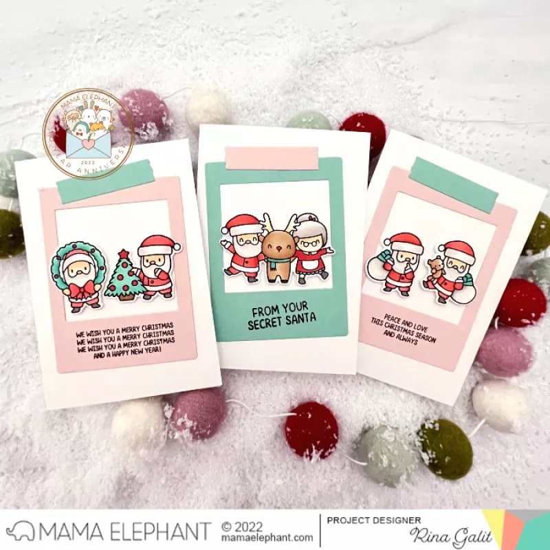 Secret Santa Clear Stamps Stempel Mama Elephant 1