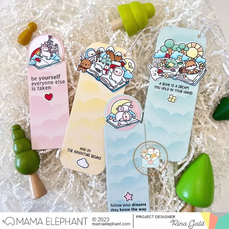 Simple Bookmarks Mama Elephant Creative Cuts Dies 1