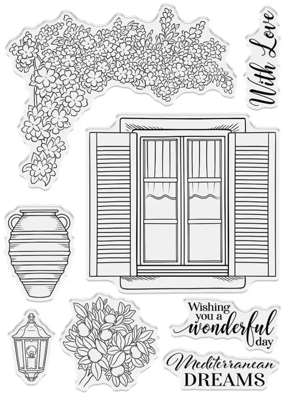 Mediterranean Dreams - Mediterranean Window stempel set crafters companion 1